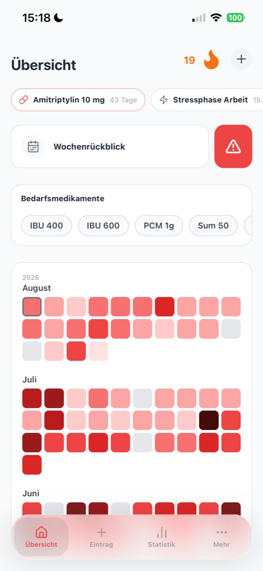 Übersicht mit Kalender-Heatmap